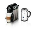 Nespresso Titanium Pixie Automatic Espresso Machine with Aeroccino Milk Frother